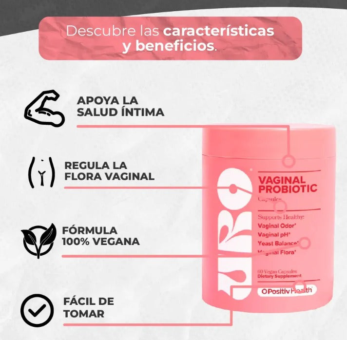 Uro vaginal probiotic x 60 capsulas caja
