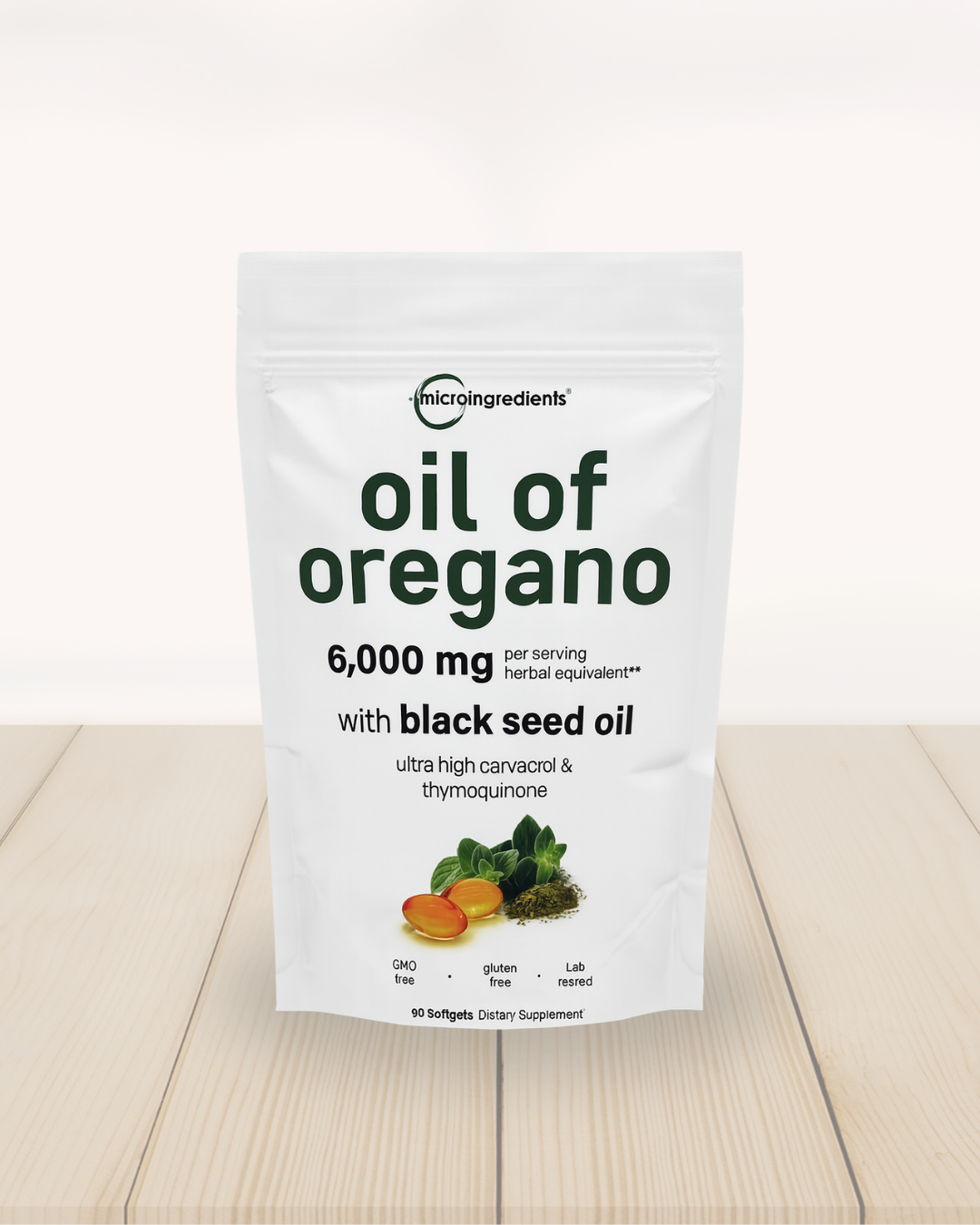 Oil of oregano microingredients