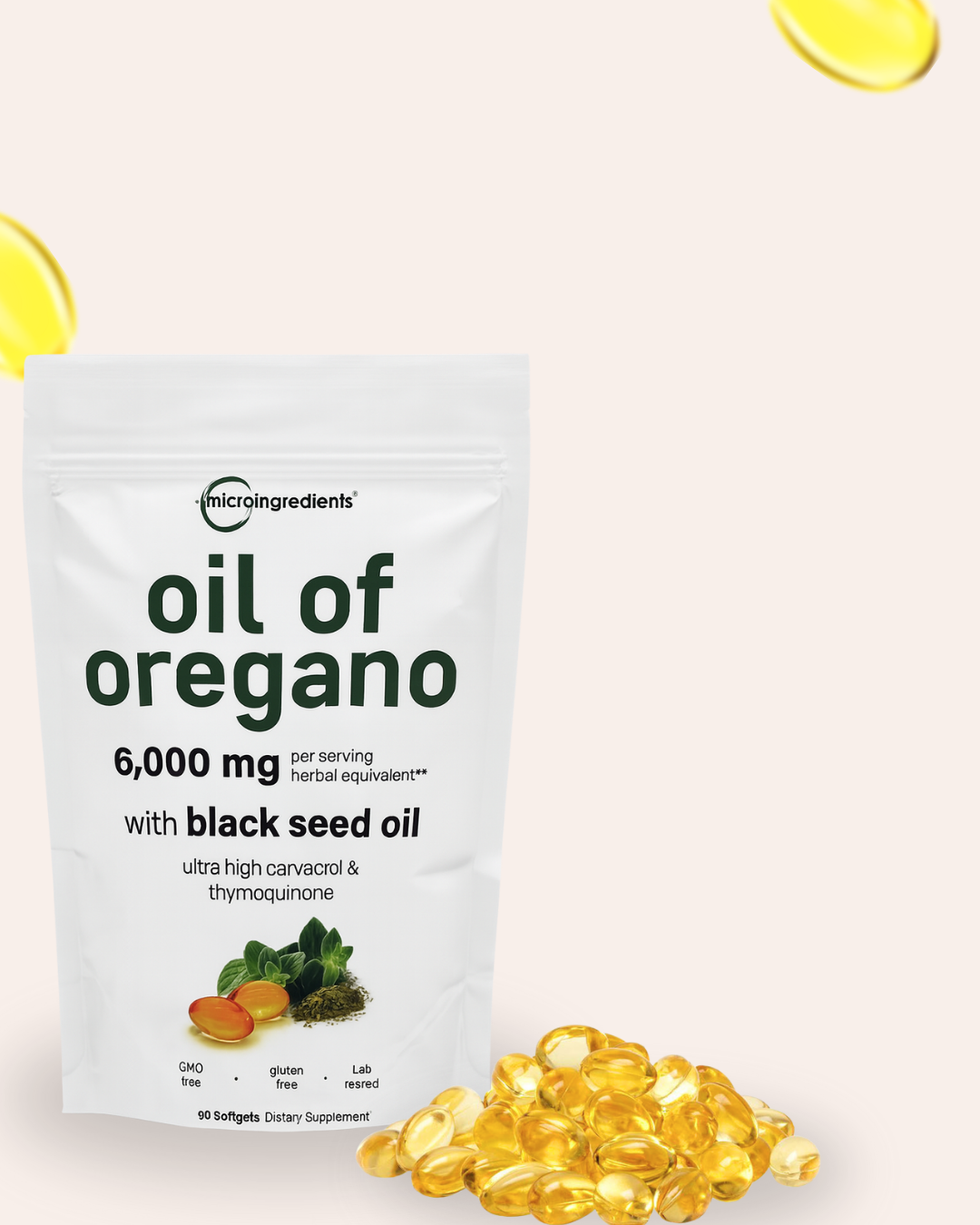 Oil of oregano microingredients