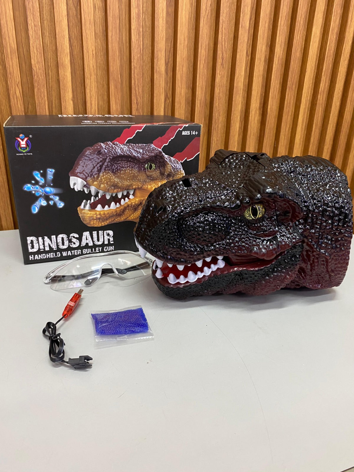 Cabeza T-Rex Lanzador De Bolas Hidrogel