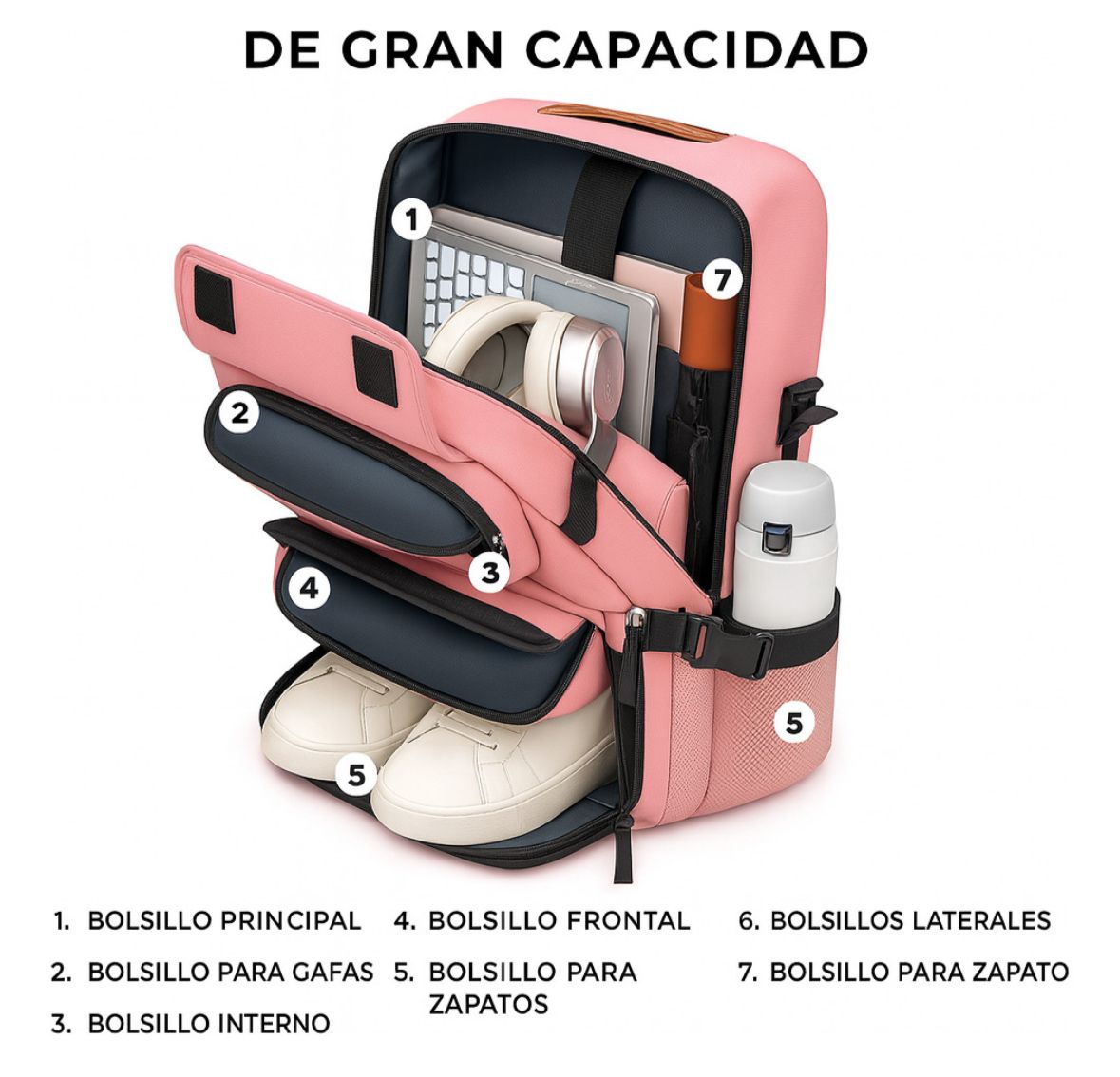 Mochila impermeable 3 en 1 multi