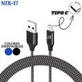 Cable Cargador Tipo C Nix-17 3.4A 1M