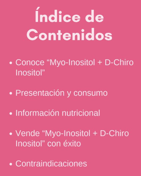 Myo and de chiro inositol capsulas