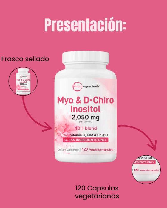 Myo and de chiro inositol capsulas