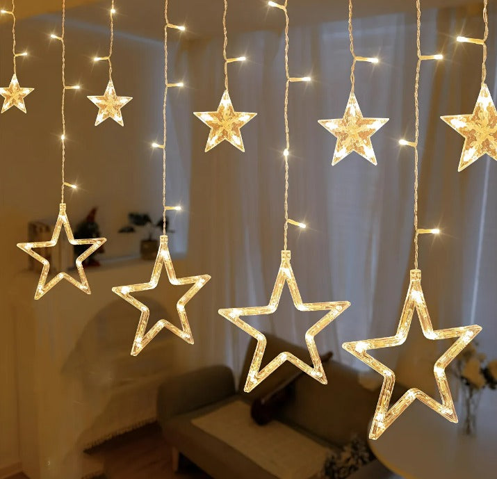 Luces navidad estrellas 3 metros