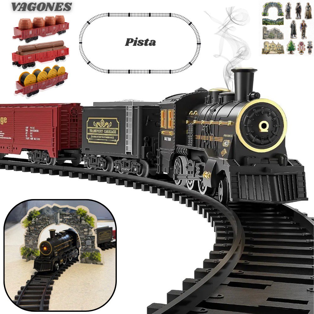 Juguete Navideño Tren Electrico Decorativo