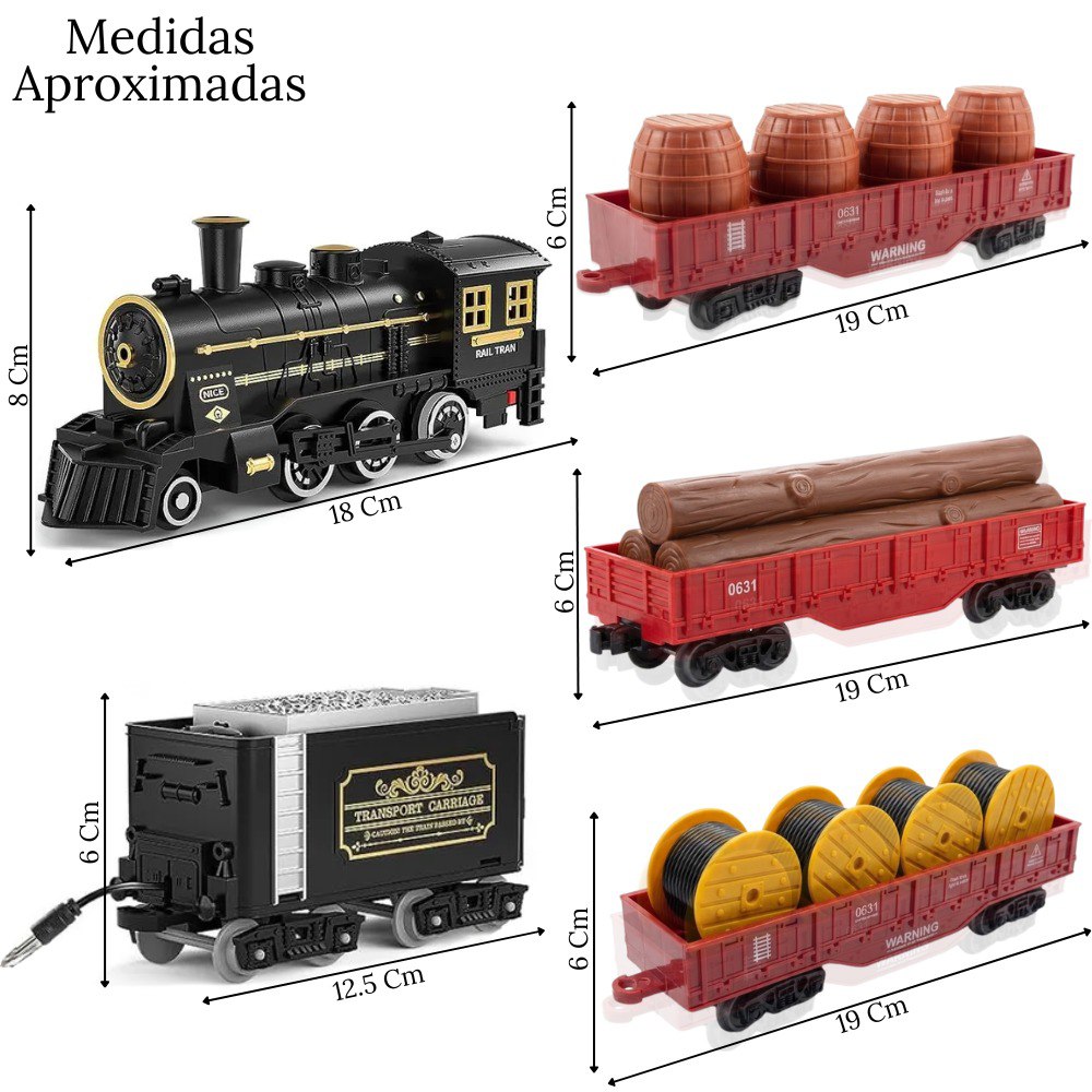 Juguete Navideño Tren Electrico Decorativo