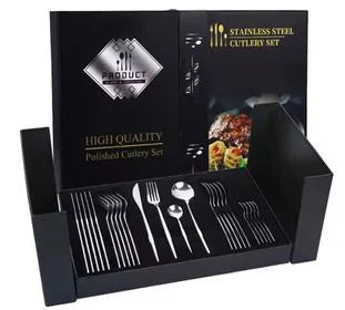 Set cubiertos plata caja de lujo