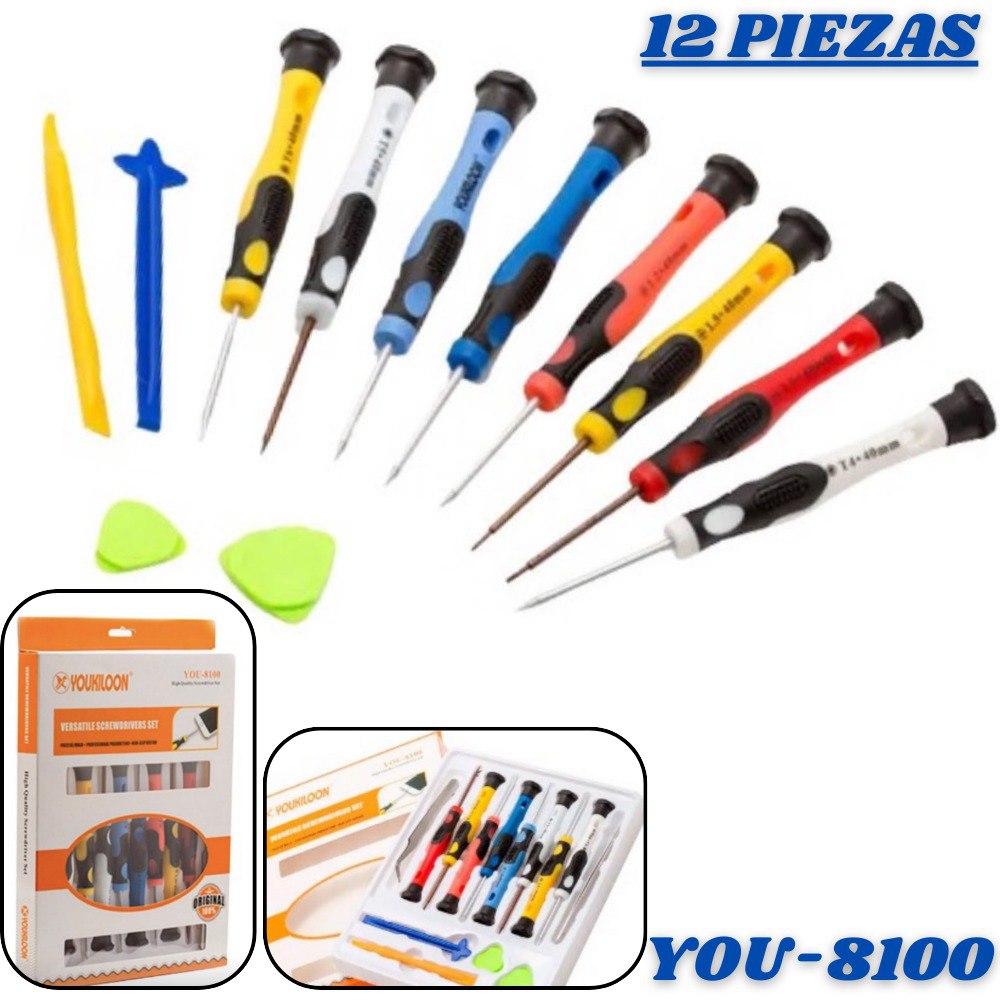 Kit De Destornilladores 12 YOU-8100