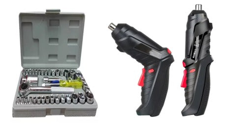 Combo destornillador 2 en 1+ kit raches
