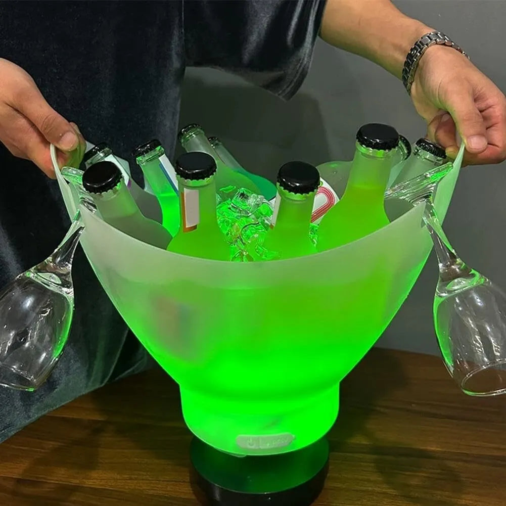 Hielera con luz y parlante 7 litros