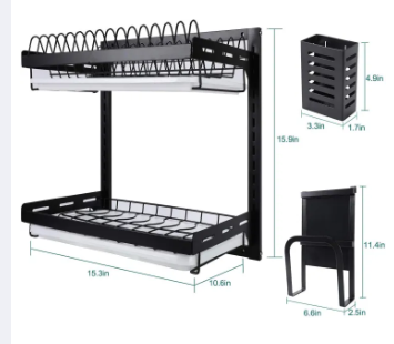 Escurridor de loza de pared 38cm