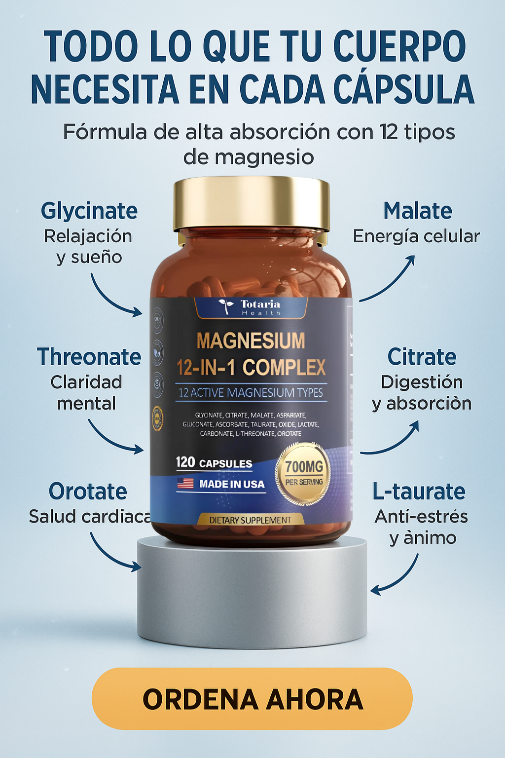 Magnesium 12 en 1 compplex