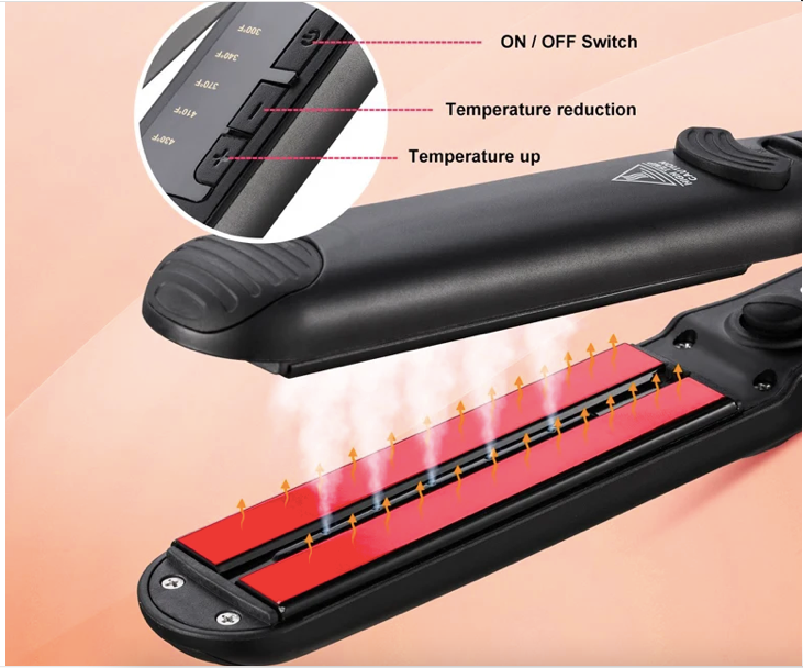 Plancha a vapor para cabello