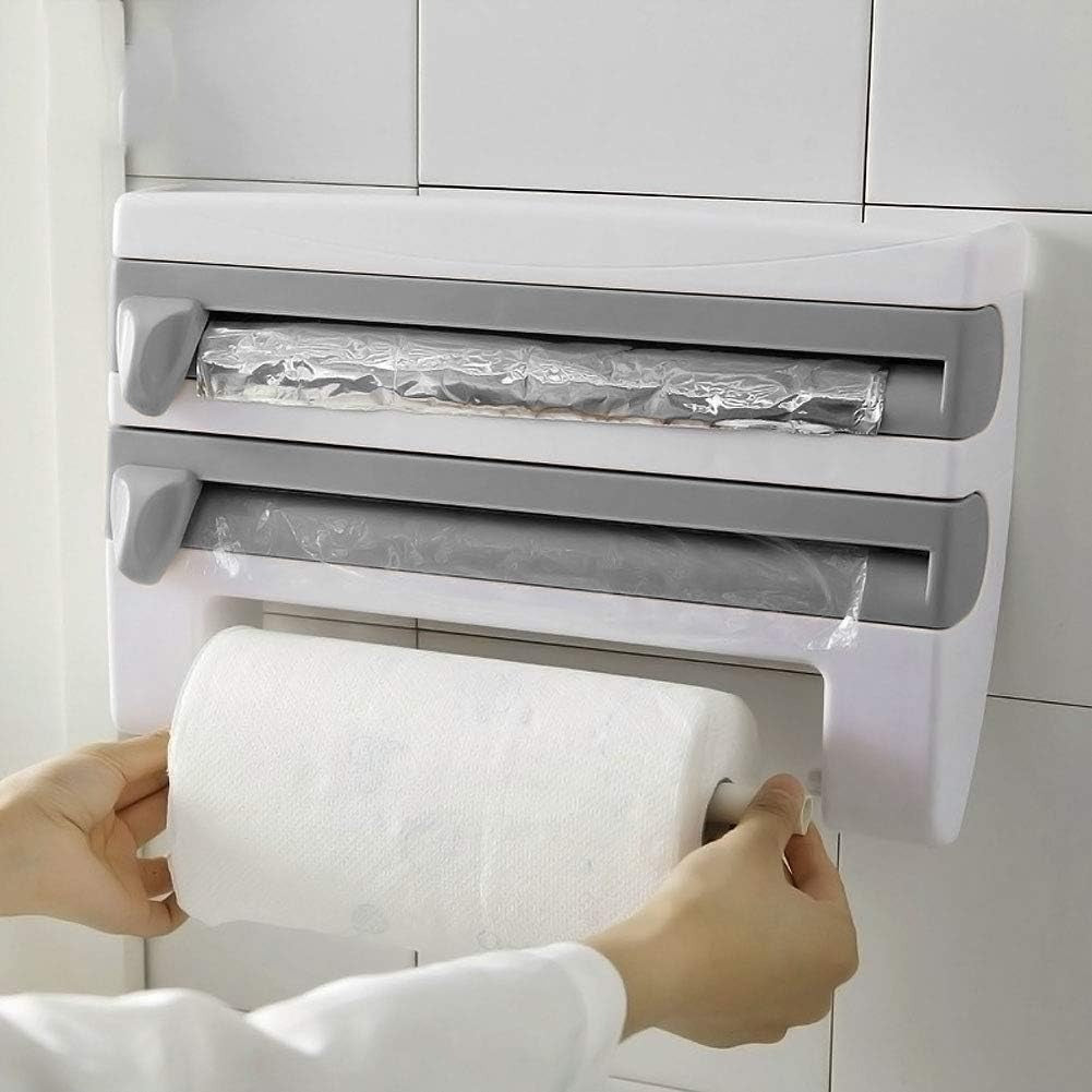 Porta Rollos de Cocina 4 en 1 Multifunci