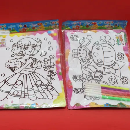 Set libro para colorear + plumones 29*1