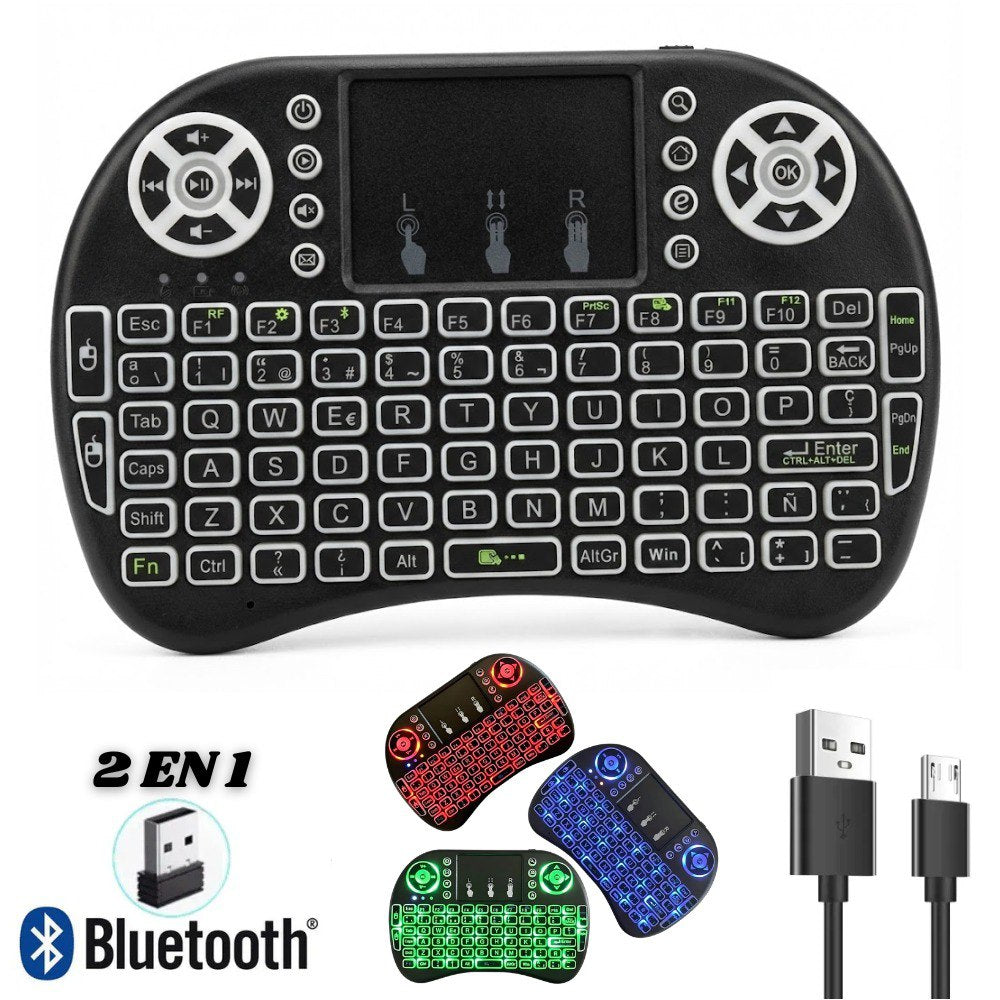 Mini Teclado Inalambrico Bluetooth 2 En1