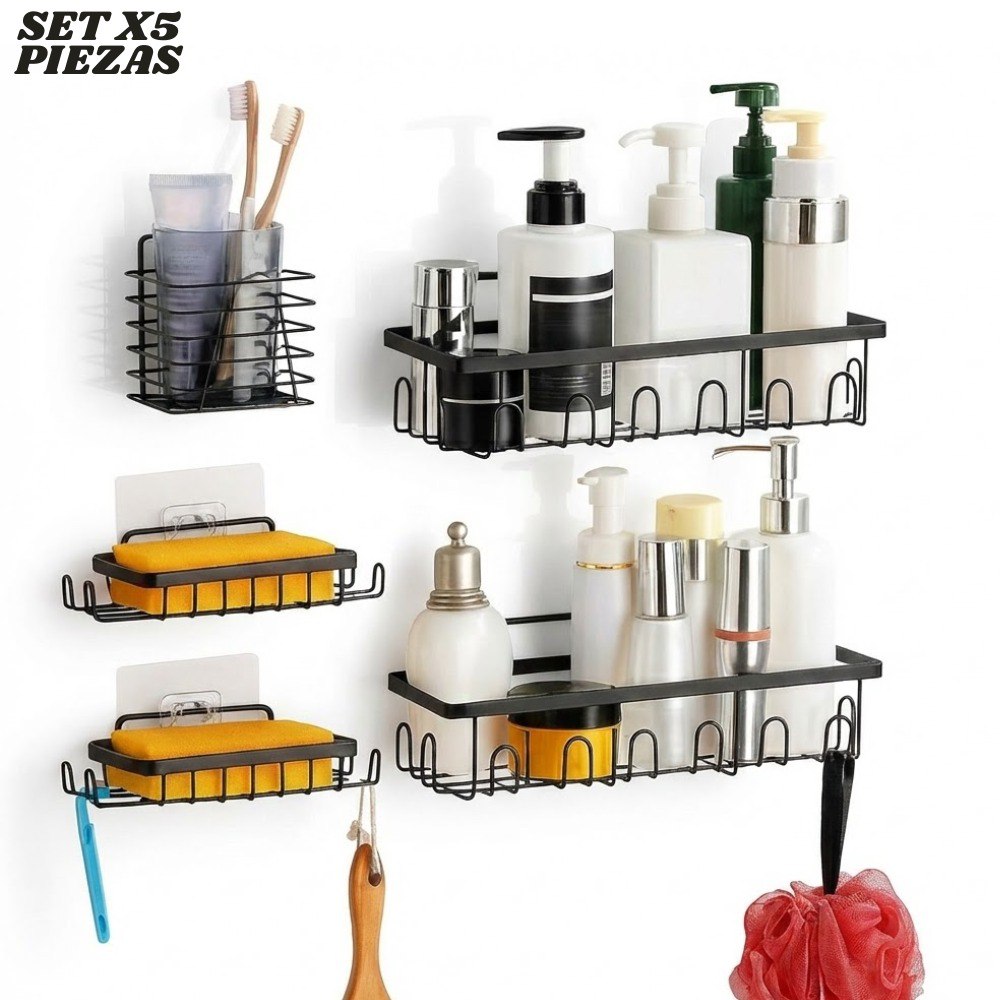 Estante Repisa Soporte De Pared Set X5