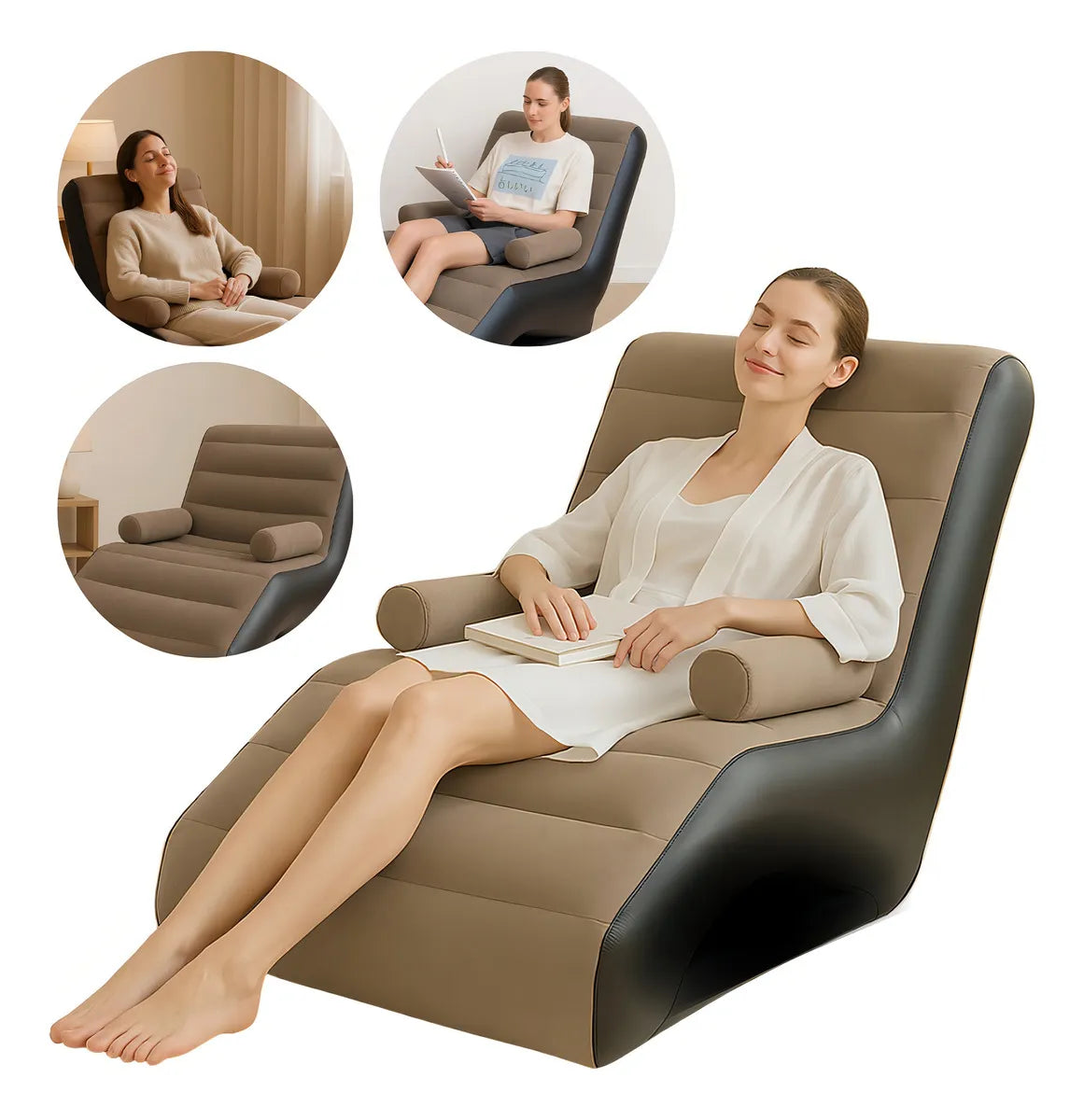 Silla inflable bronceo