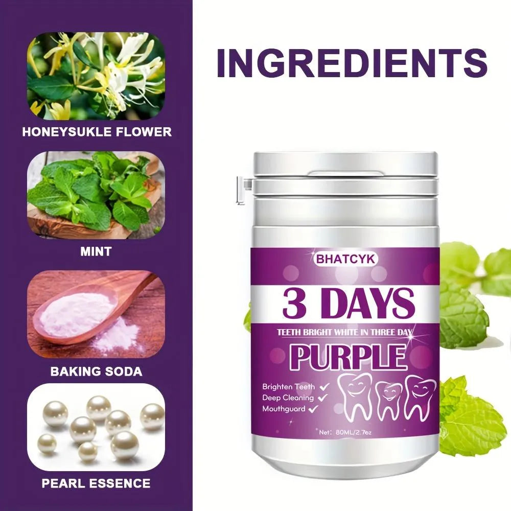 Polvo Limpiador Dental Morado 1ud Para P
