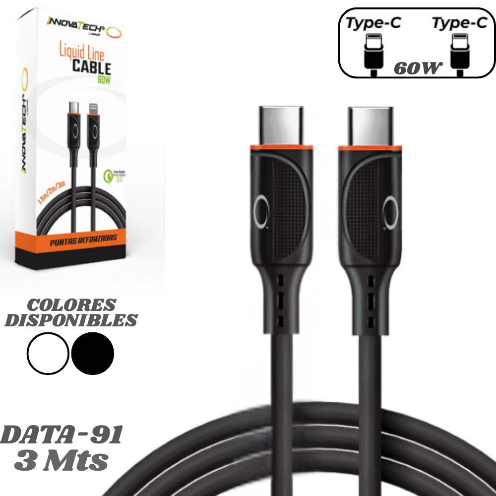 Cable Tipo C A Tipo C 3 M Data-91