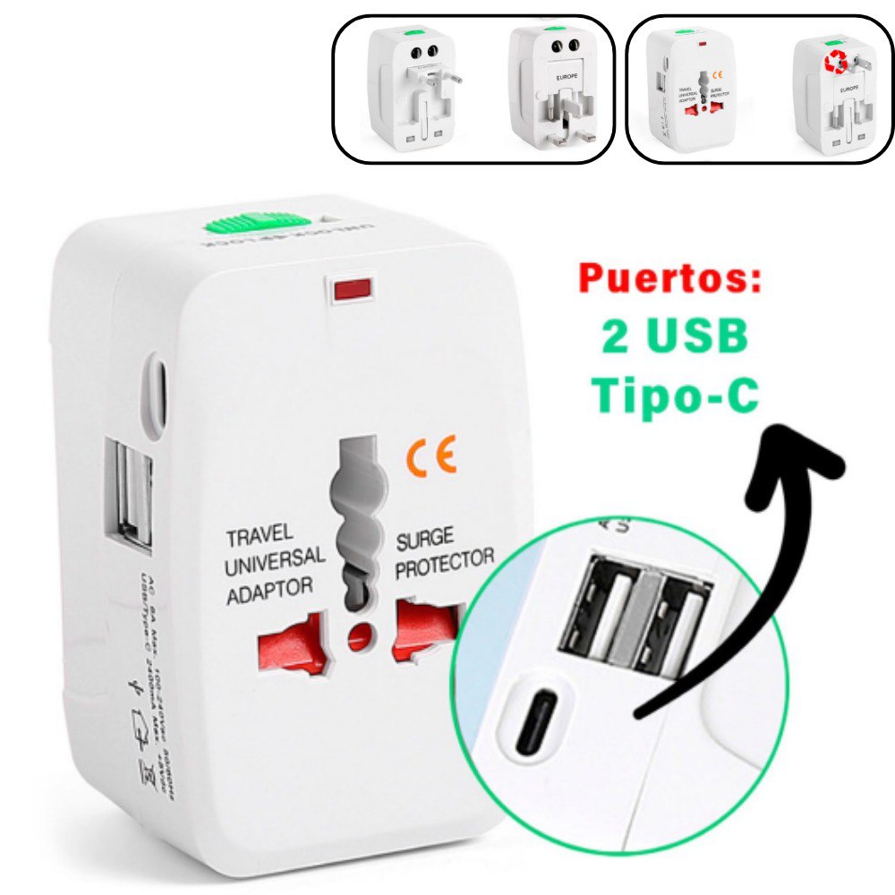 Adaptador Viajero Convertidor Europeo