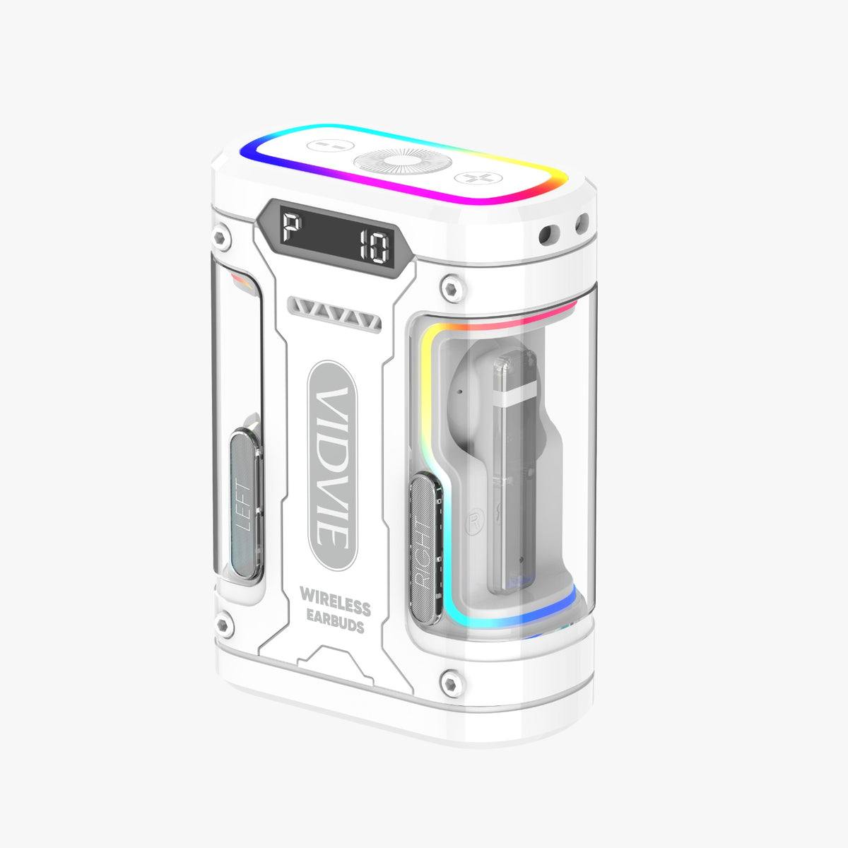 Auriculares Tws Bt879 Cyberpunk White Vi