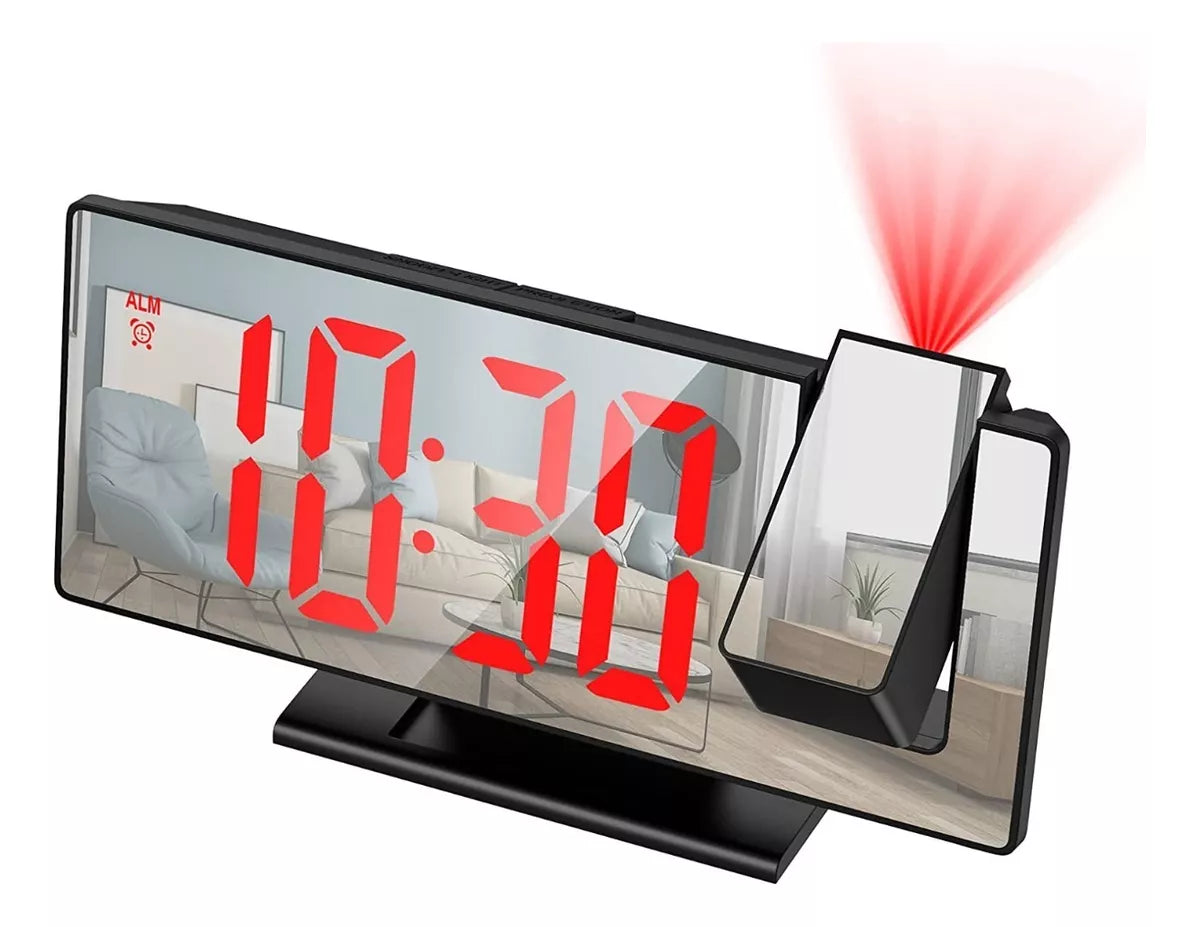Reloj digital con proyector
