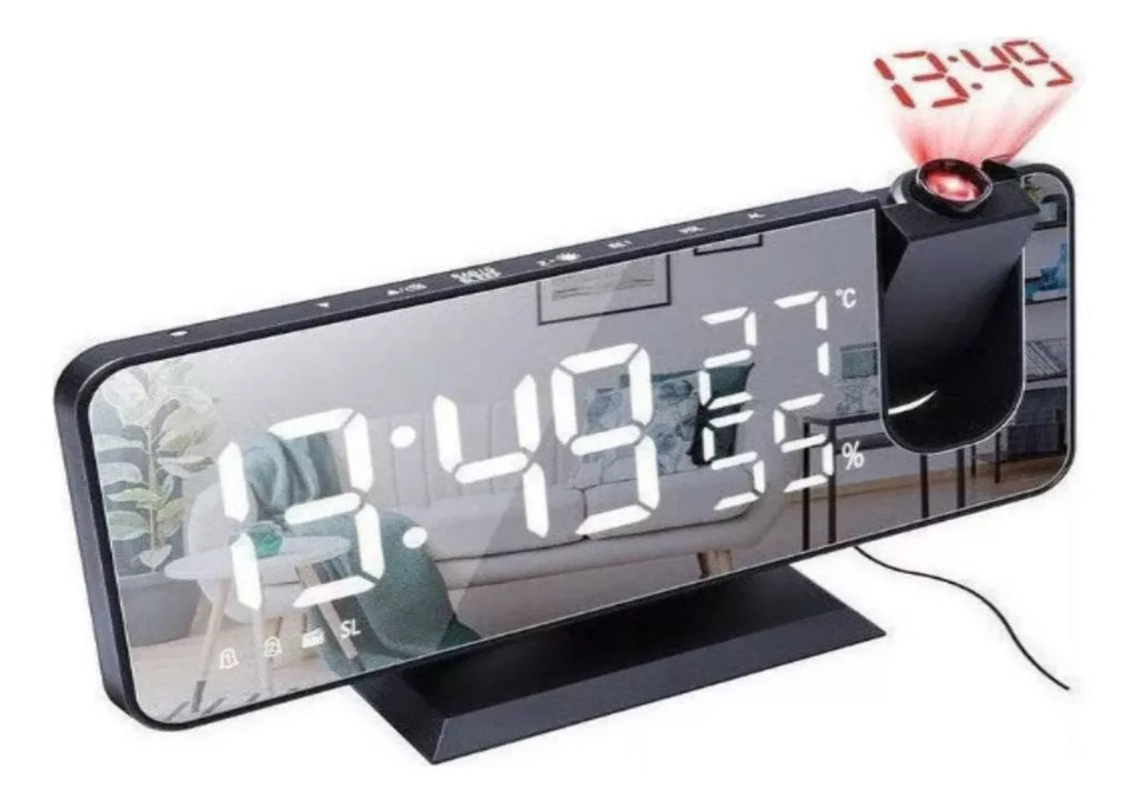 Reloj digital con proyector