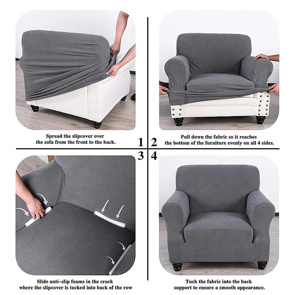 Forro cubre sofa 1 puestos elastico