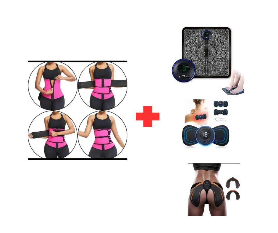 Combo x 3 masajeador mas faja pd-48