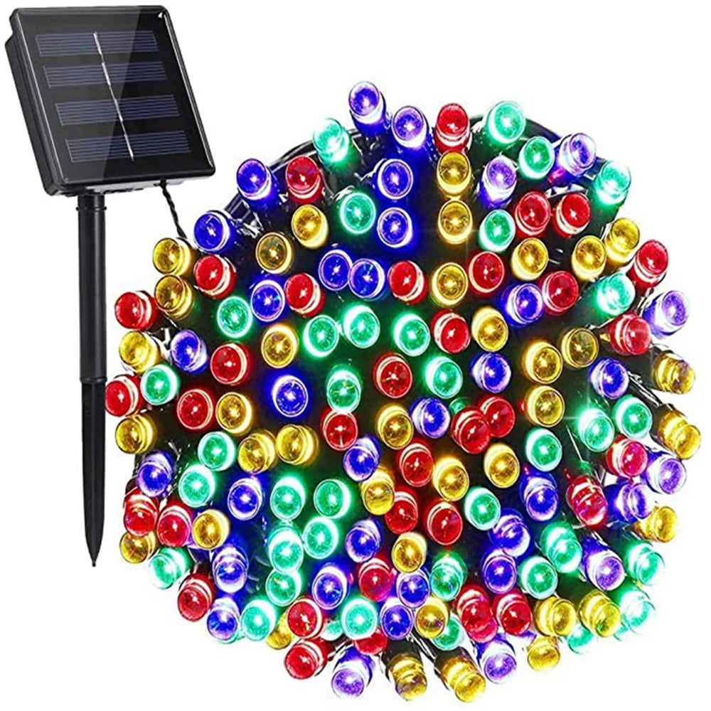 Luz led panel solar navideña xf-04