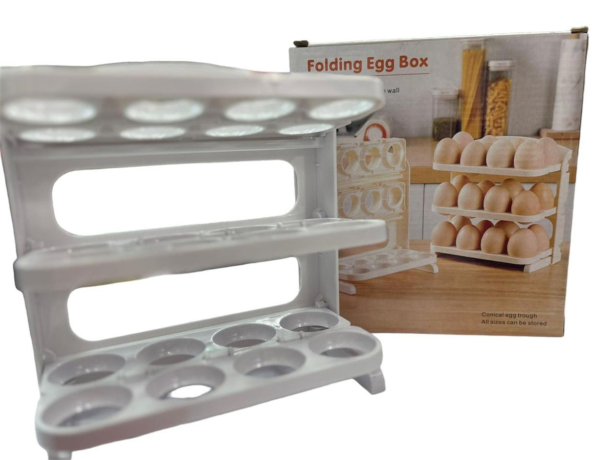 Organizador de huevos 3 niveles plegable