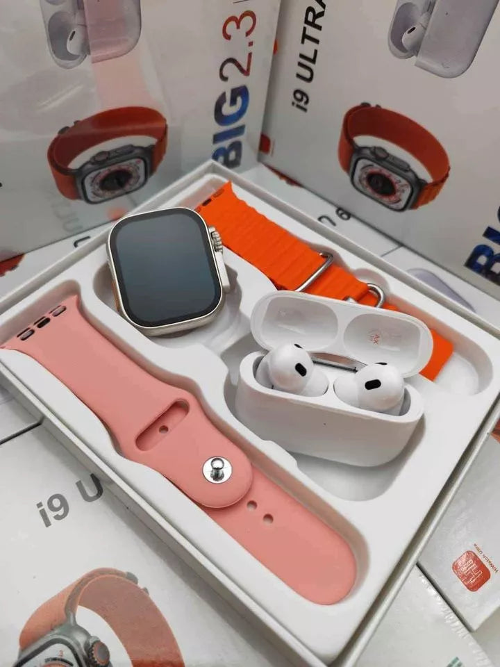 Combo bolso canguro+caja reloj audifonos