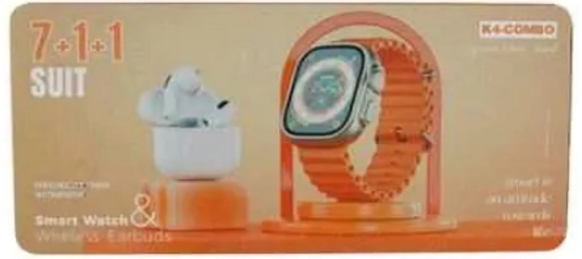 Combo reloj smart watch ultra k4