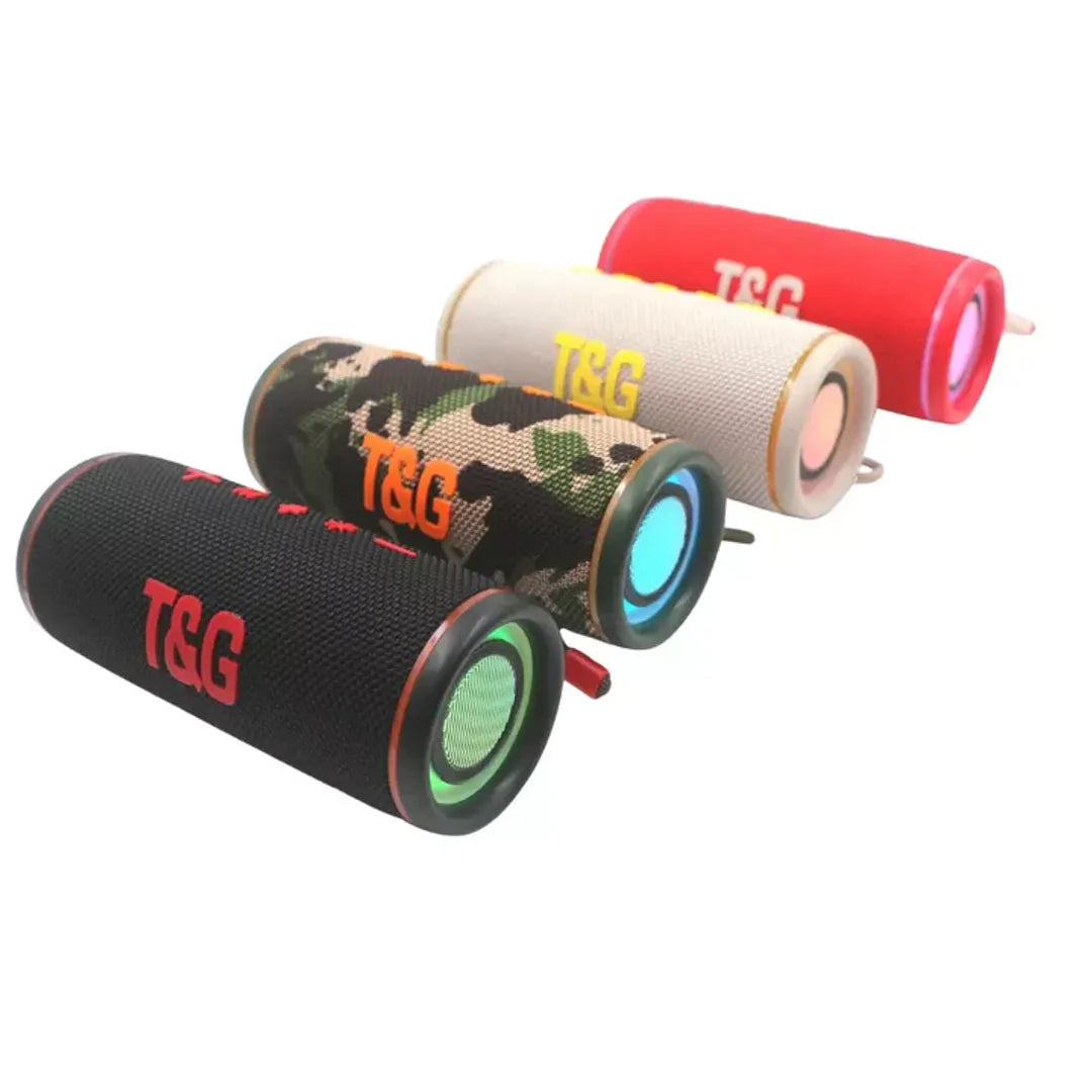 Parlante bocina portatil luz led tg-424