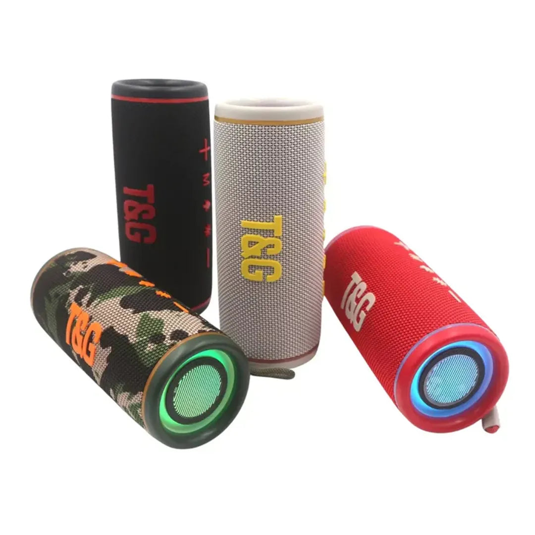 Parlante bocina portatil luz led tg-424