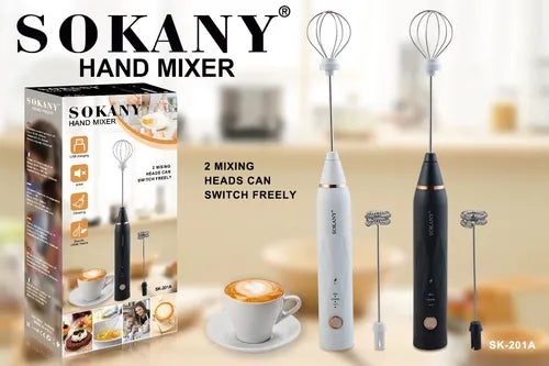 Batidora sokany 2 en 1 espumador 3 veloc