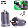Cargador Cigarrera Para Carro 60W CR-58