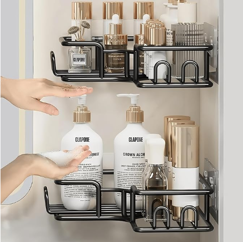 organizador de baño adhesivo de 4 pieza