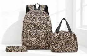 Set de maletas leopardo x3