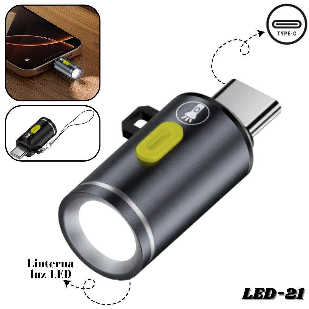 Mini Linterna LED Con Conector LED-21