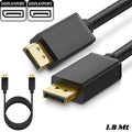 Cable DisplayPort a DisplayPort de 1.8 M