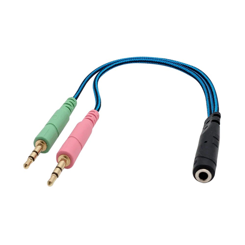 Cable Divisor De Audio 2 Machos 1 Hembra