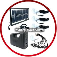 sistema de iluminación solar portátil