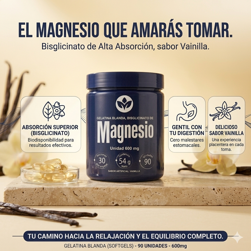 Bisglinato de magnesio gelatina