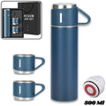 Set de Botella Termo 500ML 3 Tazas Azul