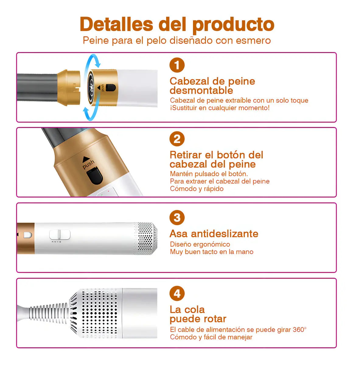 Combo Secador 7 En 1 Pronova Pro-keratin