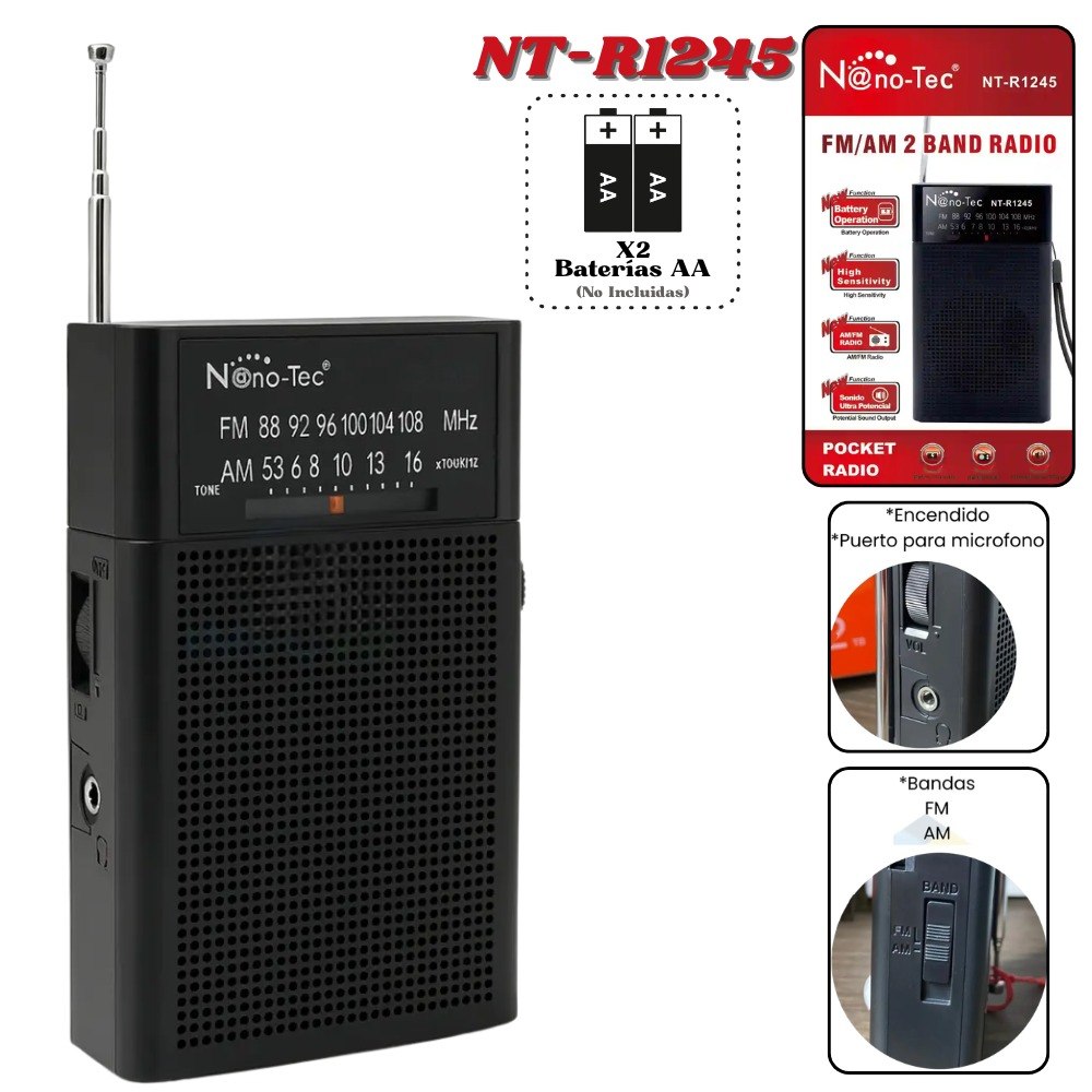 Radio Bolsillo Nanotec NT-R1245