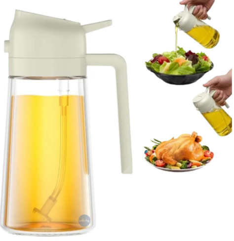 Dispensador de aceite en vidrio